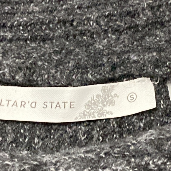 NWT Altar'd State Wo size Small gray  Sweater. COWL NECK SOFT COMFY SWEATER NEW - Picture 2 of 12